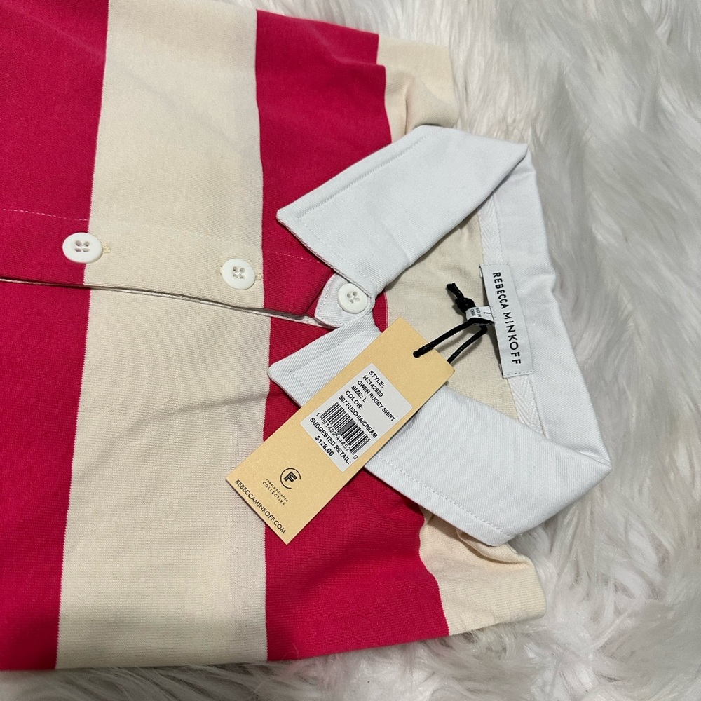 - NWT-Rebecca Minkoff
Gwen Rugby Shirt - Picture 9 of 10